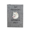 Japonský špic Vyšívaný obal na pas