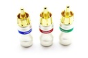 RCA CINCH ZÁSTRČKA 6MM VITALCO SET 3