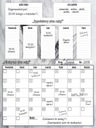 Magnetická tabuľa Calendar Planner XXL na chladničku