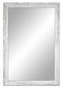 Shabby zrkadlo 67x47 cm biela, šedá, hnedá, čierna
