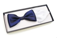 BLY PÁNSKY MOTÝLIK NAVY NAVY BIELA ​​PIPE