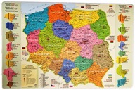 Podložka na stôl - mapa Poľska - DARČEK ***