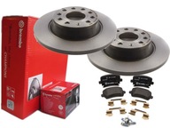 BREMBO ZADNÉ DISKY + DLOŽKY VW PASSAT B6 B7 CC EOS