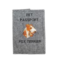 Drôsrstý foxteriér Kryt na pas s výšivkou Drôsrstý foxteriér Kryt na pas s výšivkou