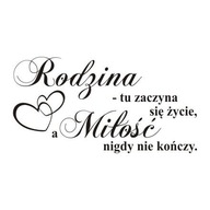Nálepka s nápisom na stenu citát Family love 243 Nálepka s nápisom na stenu citát Family love 243