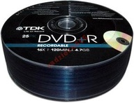 DVD+R TDK 4,7GB x16 vretien 25 Wa-Wa PROMO