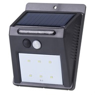 Solárne LED vonkajšie nástenné svietidlo s pohybovým senzorom