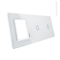 LIVOLO PANEL 3 MODULY 1+1+G PRE VYPÍNAČE A ZÁSUVKY B LIVOLO PANEL 3 MODULY 1+1+G PRE VYPÍNAČE A ZÁSUVKY B