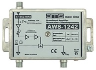 DVB-T ANTÉNNY ZOSILŇOVAČ AWS-1242 AMS + F ZÁSTRČKA DVB-T ANTÉNNY ZOSILŇOVAČ AWS-1242 AMS + F ZÁSTRČKA