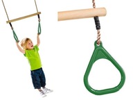 Gymnastická hojdačka Trapeze pre deti JF zelená