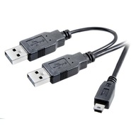 Značkový Y-Cable 2 x USB-A<->mini USB VIVANCO Značkový Y-Cable 2 x USB-A<->mini USB VIVANCO