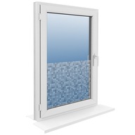 Fólia Statická okenná dyha 60x150 cm Štvorce