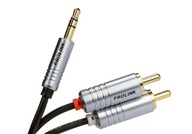 Prolink Futura Slim - jack/2xRCA kábel Cinch 2m Prolink Futura Slim - jack/2xRCA kábel Cinch 2m