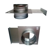Kovový posúvač 70mm hadica klapky spiro extrakcia Kovový posúvač 70mm hadica klapky spiro extrakcia