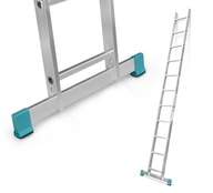 Hliníkový oporný rebrík 1x11 3,13 m + STAB.