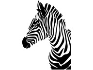 Samolepková dekorácia na stenu do obývačky spálne ZEBRA 50 cm Samolepková dekorácia na stenu do obývačky spálne ZEBRA 50 cm