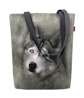 Slnečná látková taška cez rameno BERTONI s potlačou Husky Slnečná látková taška cez rameno BERTONI s potlačou Husky