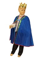 KRÁĽ betlehem hrací kostým Herodes prevlek 110-116 zafír KRÁĽ betlehem hrací kostým Herodes prevlek 110-116 zafír