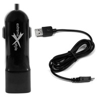 Autonabíjačka 2xUSB 5V 2,1A + microUSB 1m Autonabíjačka 2xUSB 5V 2,1A + microUSB 1m