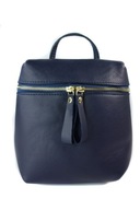 Messenger bag A5 batoh Gold Vera Pelle Navy modrá