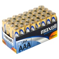 Batérie alkalická batéria AAA LR03 Maxell 32 ks Batérie alkalická batéria AAA LR03 Maxell 32 ks