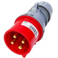 Napájacia zástrčka 4P 32A 400V IP44 PCE prenosná Napájacia zástrčka 4P 32A 400V IP44 PCE prenosná