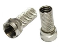 Zástrčka F zástrčky pre RG6, sada 100 ks (0572) Zástrčka F zástrčky pre RG6, sada 100 ks (0572)