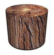 BERTONI taburet, ľahký, stabilný, imitácia kmeňa stromu, valcové pouffy, vzor Akácia BERTONI taburet, ľahký, stabilný, imitácia kmeňa stromu, valcové pouffy, vzor Akácia