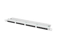 Patch panel Lanberg 19 UTP 24xRJ45 0,5U sivý kat5