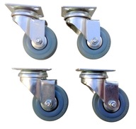 Sada kolies 50mm 4ks šedé 160KG otočné koliesko Sada kolies 50mm 4ks šedé 160KG otočné koliesko