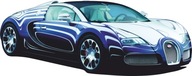 BUGATTI VEYRON NÁLEPKY na stenu Autá 100x39 cm BUGATTI VEYRON NÁLEPKY na stenu Autá 100x39 cm