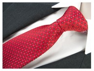 CLASSIC RED Žakárová kravata pre pánsky oblek Mikrovlákno GREG g14 CLASSIC RED Žakárová kravata pre pánsky oblek Mikrovlákno GREG g14