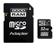 32GB pamäťová karta GOODRAM MicroSD + adaptér triedy 10