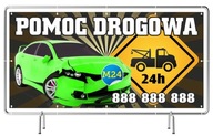 Pevný reklamný banner 3x1m Auto Roadside Assistance