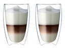 2 SKLENENÉ TERMÁLNE ŠÁLKY NA KÁVU LATTE 380ml