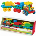 STAVEBNÉ BLOKY WAFFLE ťahač MERRY TRUCK