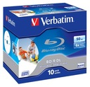 VERBATIM BD-R DL 50GB x6 potlačiteľný 10ks šperkovnica