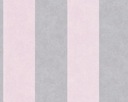 Sivé a ružové PRÚHY - TAPETA na netkanej textílii - MEMORY 3
