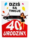 VEĽKÁ KARTA, 40. NARODENINY Chlapovi ŽELÁME!!!
