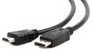 1m kábel DisplayPort DP M - HDMI M, čierny