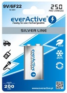 1 ks everActive 6F22 9V 250mAh R2U batéria! 1 ks everActive 6F22 9V 250mAh R2U batéria!