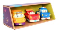 3 mäkké autá autobus pretekár policajné auto B.TOYS 3 mäkké autá autobus pretekár policajné auto B.TOYS