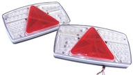 [SET] - 2 x zadné svetlo (L1815 + L1813) biele a červené LED kombinované dio