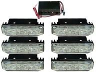 Sada 6 ks LED Flash Blikajúci Kohút 12V 24V POWER Sada 6 ks LED Flash Blikajúci Kohút 12V 24V POWER