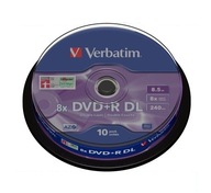 VERBATIM DVD+R DL 8,5GB 8x torta 10ks najlepsie!