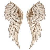 Retro dekorácia na stenu Anjelské krídla patinovaná