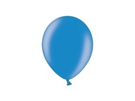 METALICKÉ balóniky, 100 ks MODRÁ gumené balóniky