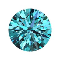 MOISSANITOVÁ MODRÁ DIAMANTOVÁ 0,63 CT 5,49 mm