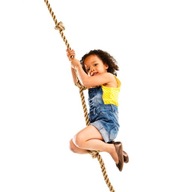Šplhacie lano na detské ihrisko s 3 uzlami KBT 25 mm