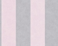 Sivé a ružové PRÚHY - TAPETA na netkanej textílii - MEMORY 3